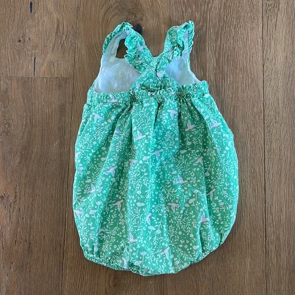 Baby Boden Floral Bird Bubble Sunsuit - Picture 2 of 4